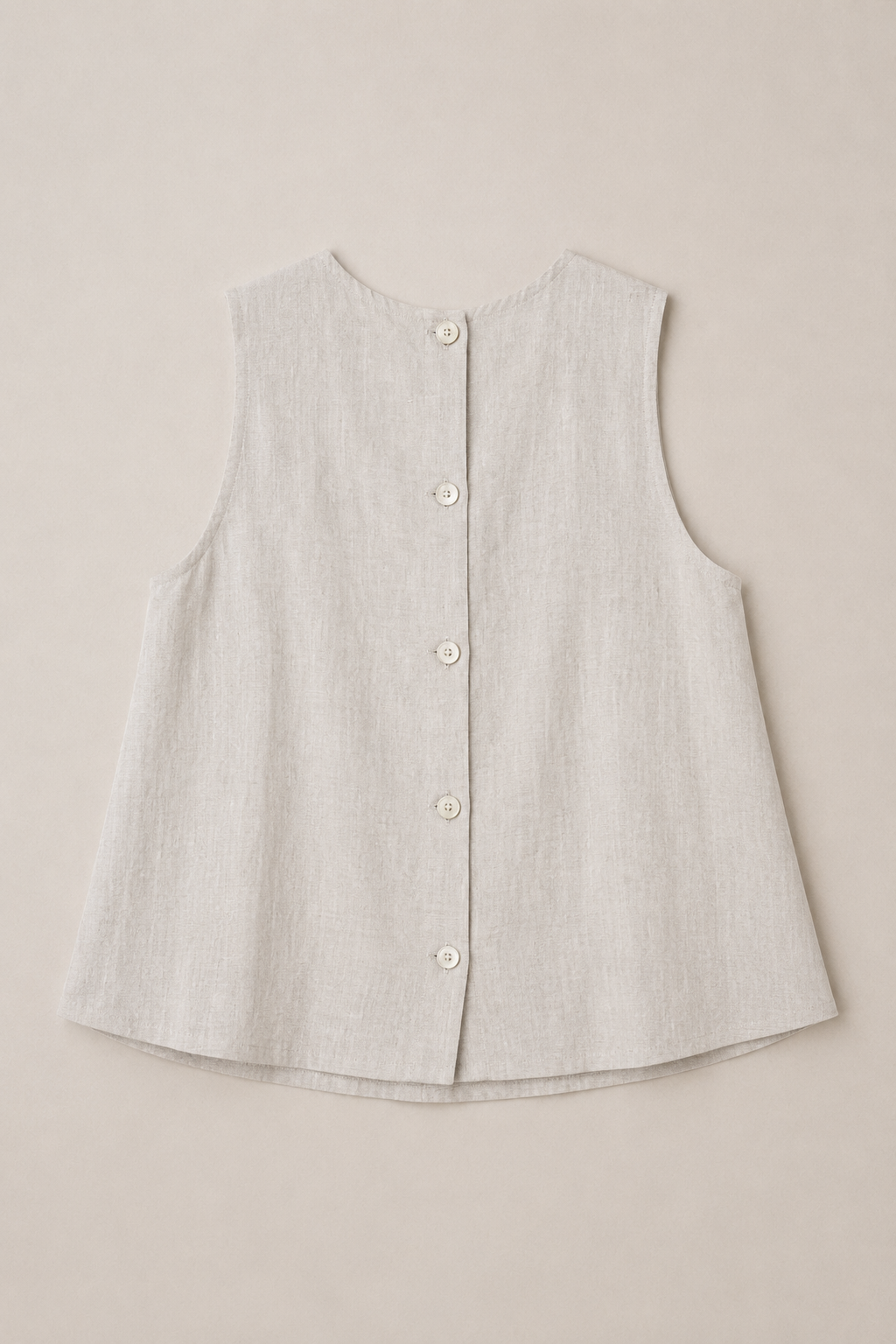 The Colette Linen Top – Natural │ Petite