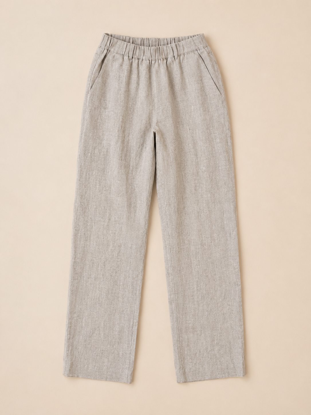 The Florence Linen Pant – Natural │ Petite