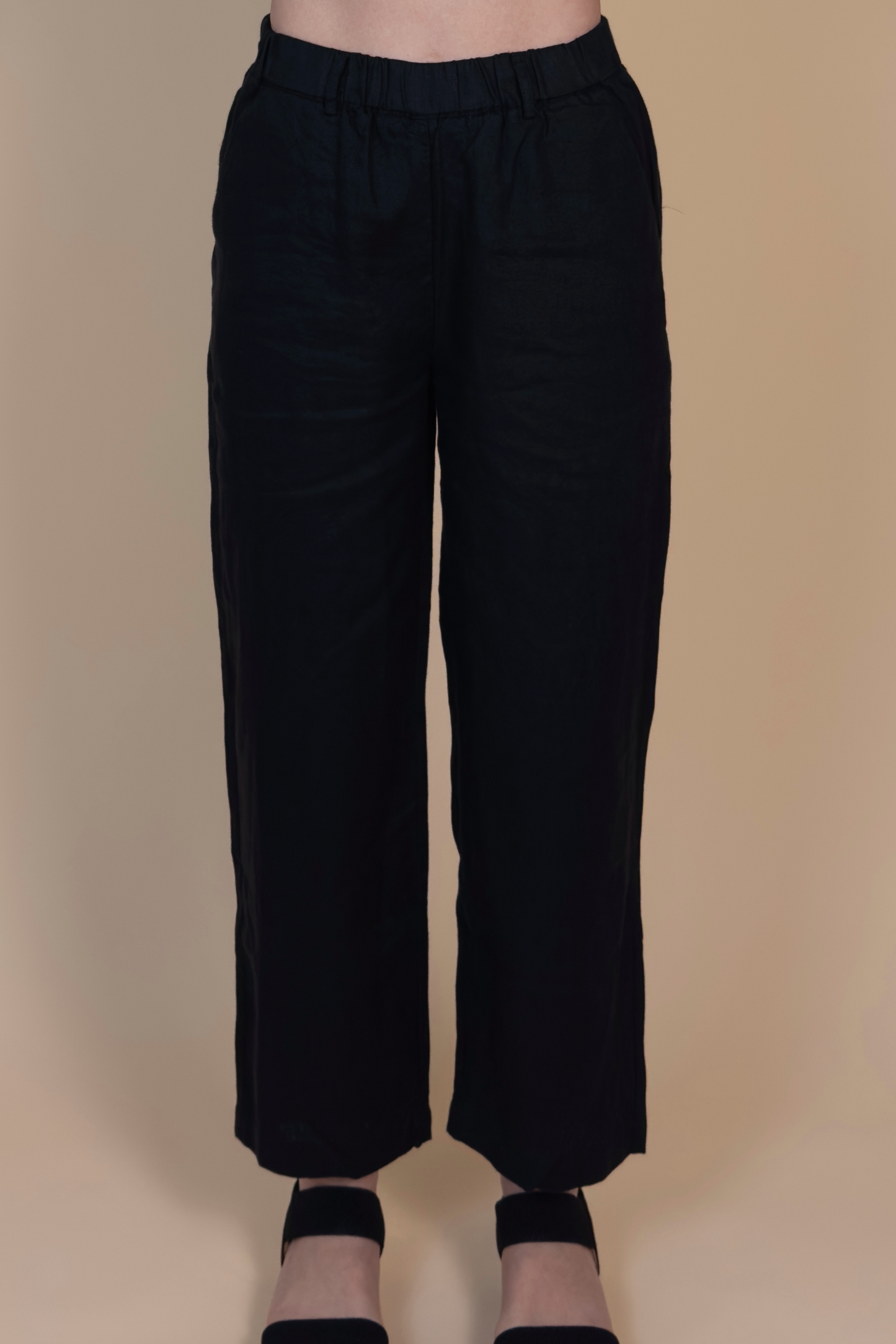 The Florence Linen Pant – Noir │ Petite