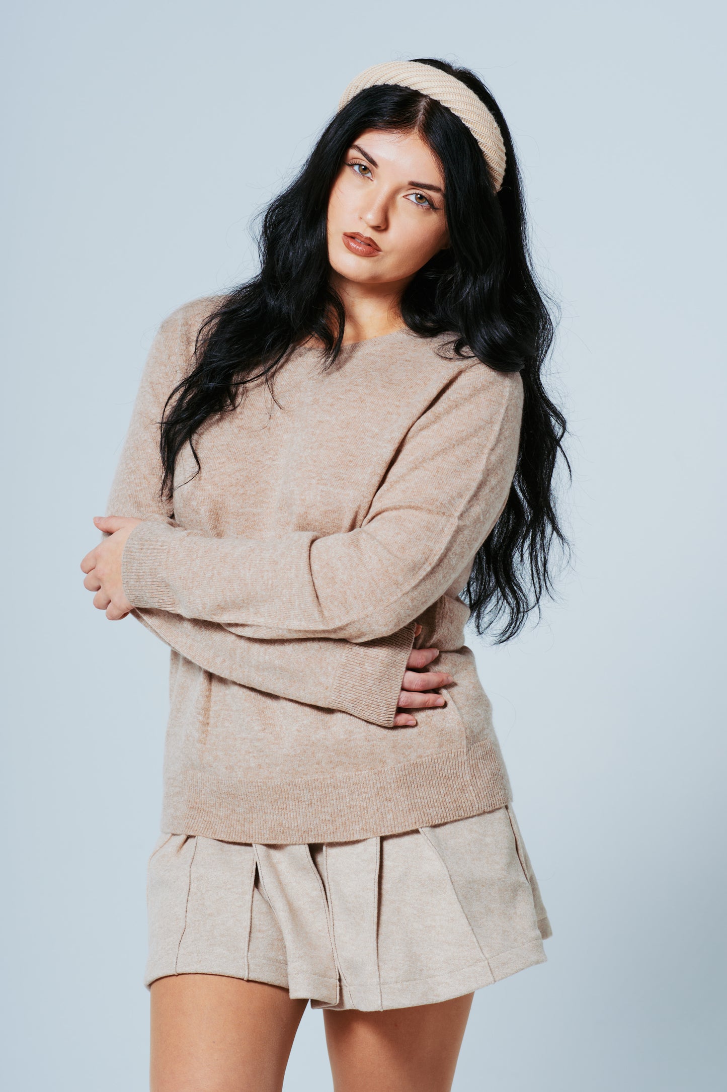 The Juliette Sweater — 100% Cashmere in Crème