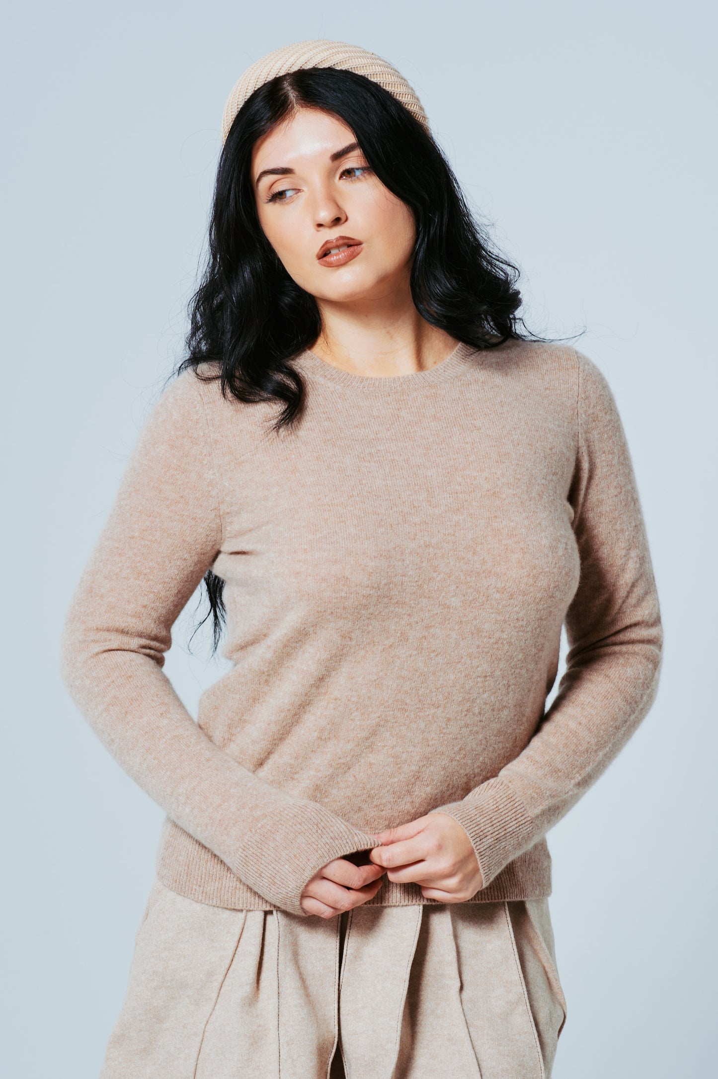 The Juliette Sweater — 100% Cashmere in Crème