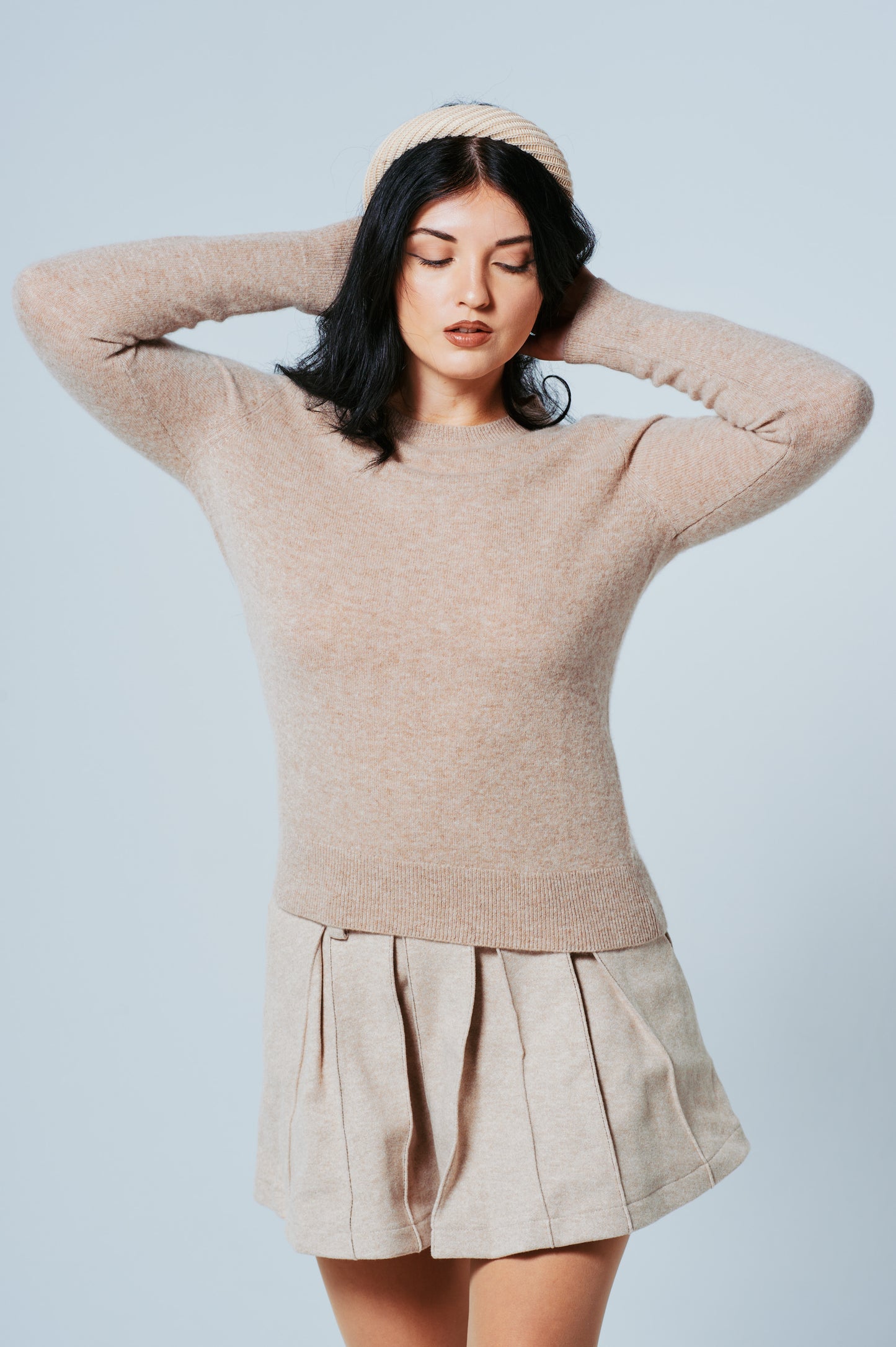 The Juliette Sweater — 100% Cashmere in Crème